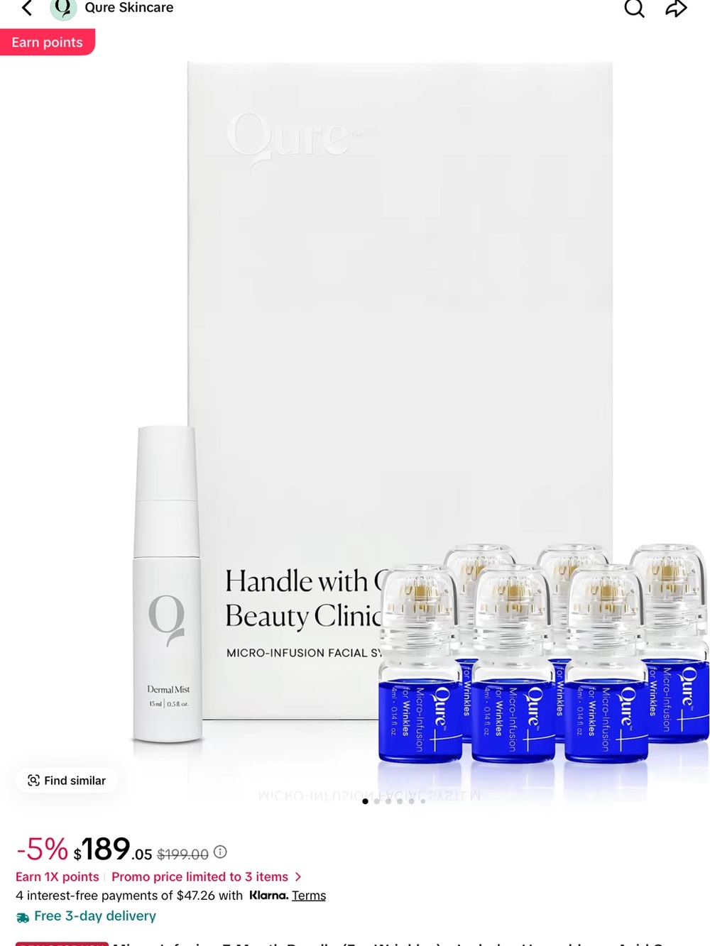 Qure Micro Infusion Serum Set — Clear & Cream